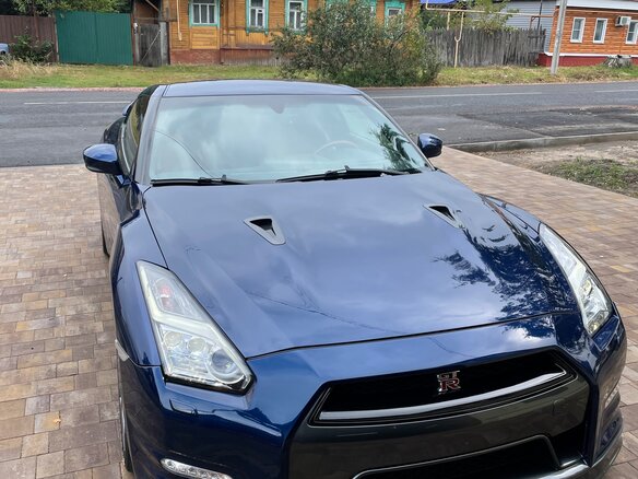 2012 Nissan GT-R I Рестайлинг 1, синий - вид 1