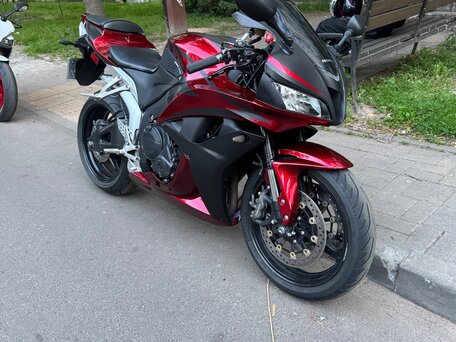 2007 Honda CBR 600RR, красный, 530000 рублей, вид 2