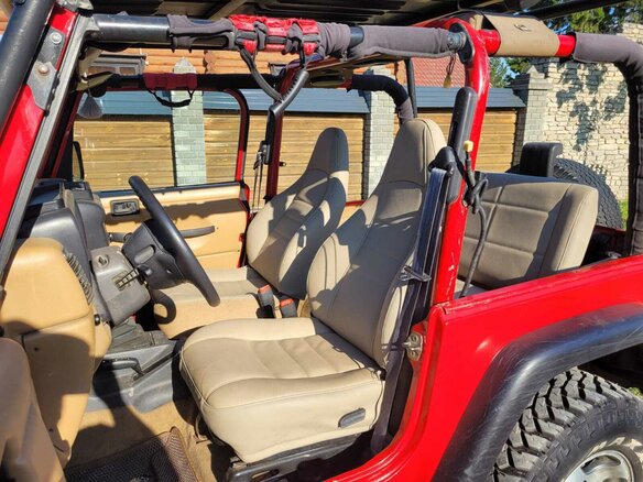 1997 Jeep Wrangler II (TJ), пурпурный, 1800000 рублей - вид 15