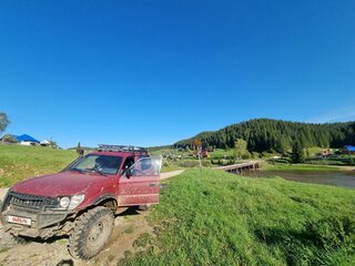 1997 Toyota Land Cruiser Prado 90 Series, красный, 1300000 рублей, вид 5