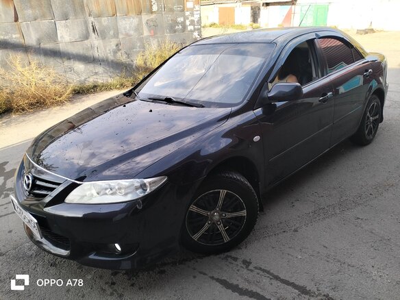 2005 Mazda 6 I (GG), чёрный, 750000 рублей