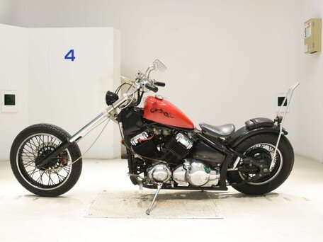 1997 Yamaha XVS400 Drag Star, красный, 274000 рублей, вид 2