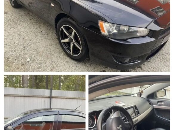 2007 Mitsubishi Lancer X, чёрный, 620000 рублей - вид 2