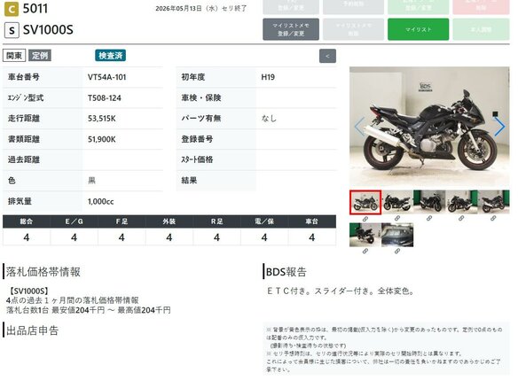 2007 Suzuki SV 1000, чёрный, 399000 рублей - вид 8