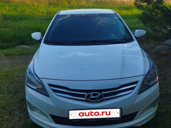 2016 Hyundai Solaris I Рестайлинг, белый, 1100000 рублей
