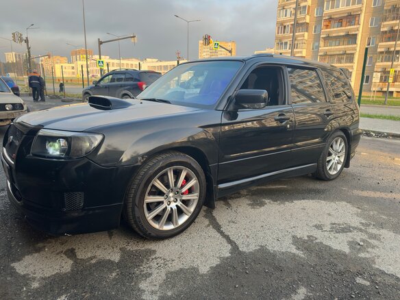 2007 Subaru Forester II Рестайлинг, чёрный, 1200000 рублей - вид 8