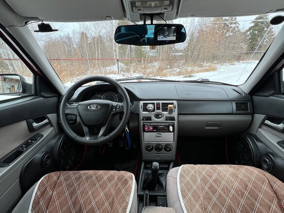 2008 Lada (ВАЗ) Priora I, красный, 400000 рублей - вид 11