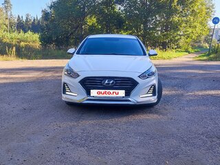 2018 Hyundai Sonata VII (LF) Рестайлинг, белый, 1510000 рублей, вид 2