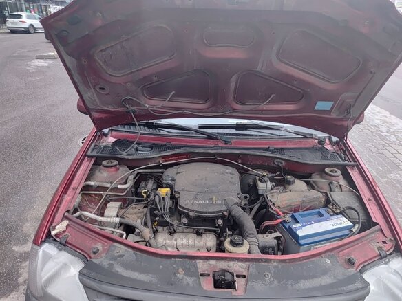 2008 Renault Logan I, красный, 270000 рублей - вид 7