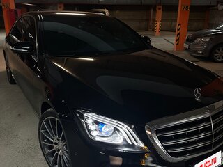 2017 Mercedes-Benz S-Класс 450 Long VI (W222, C217) Рестайлинг, чёрный, 7500000 рублей, вид 2