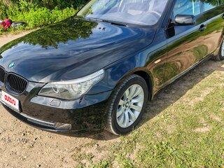2008 BMW 5 серии 525d V (E60/E61) Рестайлинг, чёрный, 2290000 рублей, вид 3