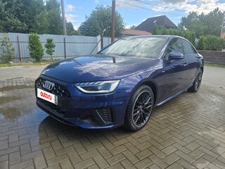 2021 Audi A4 35 TFSI V (B9) Рестайлинг, синий, 3500000 рублей, вид 2