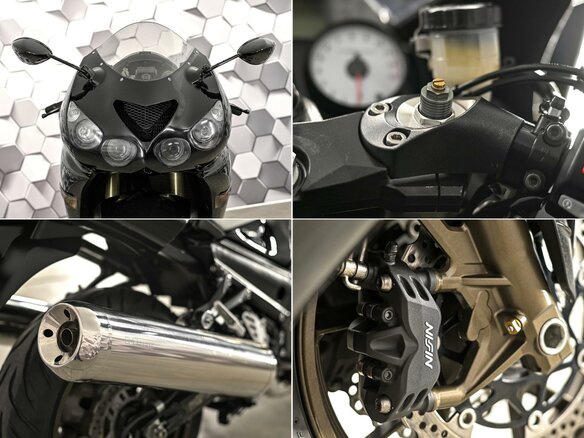 2006 Kawasaki ZZR 1400, чёрный - вид 9