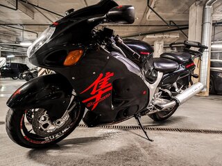 2002 Suzuki GSX 1300 R Hayabusa, чёрный, 420000 рублей, вид 3