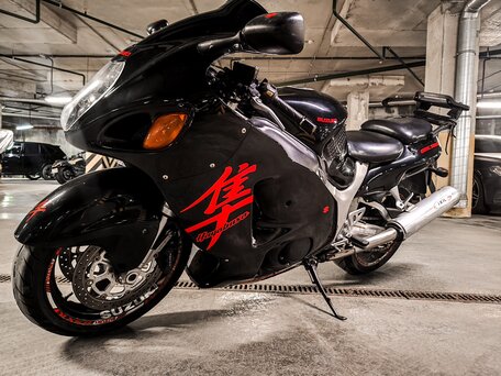 2002 Suzuki GSX 1300 R Hayabusa, чёрный, 420000 рублей, вид 3