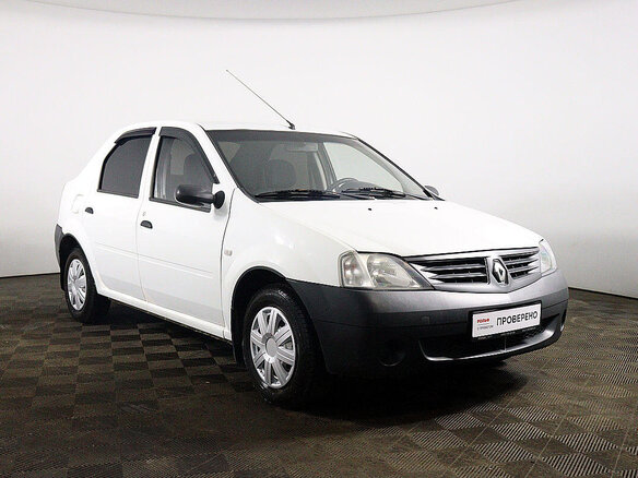 2007 Renault Logan I, белый - вид 2