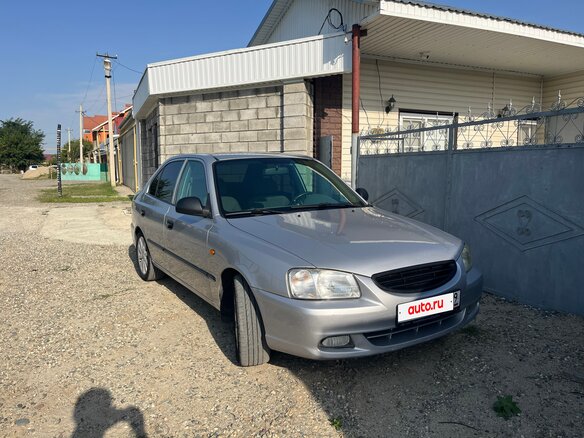 2005 Hyundai Accent ТагАЗ II, серебристый - вид 2