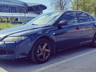 2006 Mazda 6 I (GG) Рестайлинг, синий, 420000 рублей, вид 2