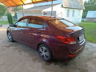 2014 Hyundai Solaris I, фиолетовый, 950000 рублей, вид 4