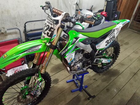 2014 Kawasaki KX 450, зелёный, 400000 рублей, вид 4