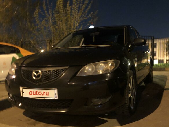 2006 Mazda 3 I (BK) Рестайлинг, чёрный, 570000 рублей - вид 3