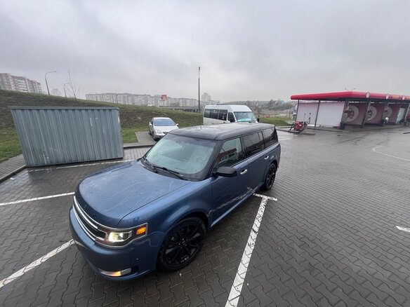 2019 Ford Flex I Рестайлинг, синий, 1600000 рублей - вид 12