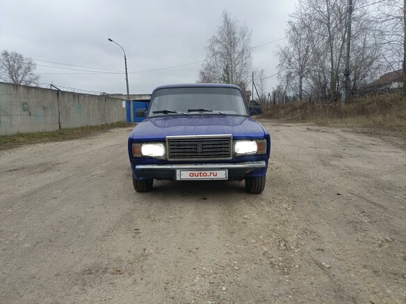 1990 Lada (ВАЗ) 2107, синий, 120000 рублей - вид 1