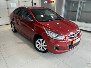 2014 Hyundai Solaris I, красный, 590000 рублей, вид 3