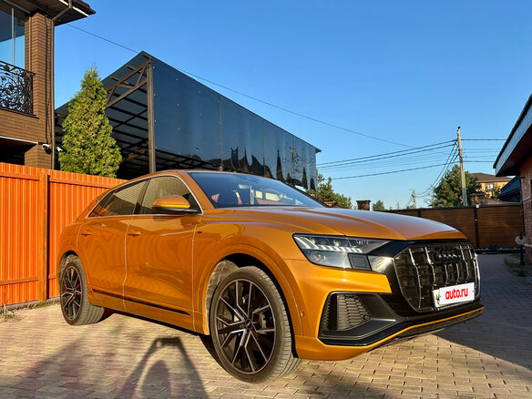 2019 Audi Q8 45 TDI I (4M), оранжевый, 7100000 рублей