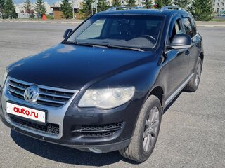 2008 Volkswagen Touareg I Рестайлинг, чёрный, 1000000 рублей, вид 1