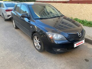 2007 Mazda 3 I (BK) Рестайлинг, чёрный, 600000 рублей, вид 3