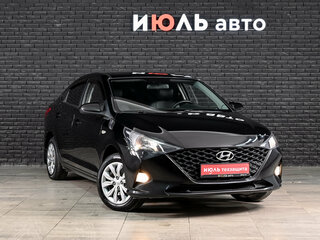 2020 Hyundai Solaris II Рестайлинг, чёрный, 1535000 рублей, вид 3