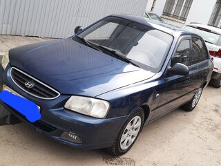 2008 Hyundai Accent ТагАЗ II, синий, 392000 рублей, вид 2