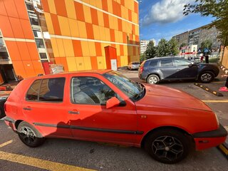 1994 Volkswagen Golf III, красный, 150000 рублей, вид 4