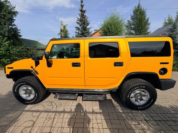 2003 Hummer H2 I, жёлтый, 1800000 рублей - вид 7