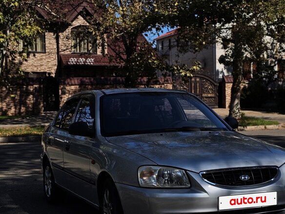 2005 Hyundai Accent ТагАЗ II, серебристый, 600000 рублей