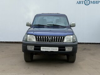 2002 Toyota Land Cruiser Prado 90 Series Рестайлинг, синий, 850000 рублей, вид 2