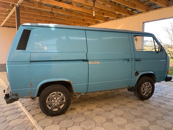 1990 Volkswagen Transporter T3, голубой, 400000 рублей - вид 1
