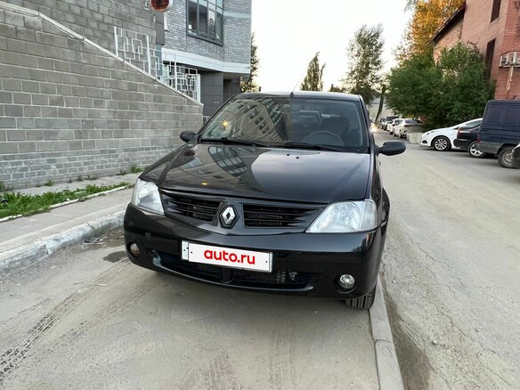 2009 Renault Logan I, чёрный, 390000 рублей