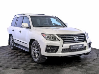 2014 Lexus LX 570 III Рестайлинг, белый, 4200000 рублей, вид 3