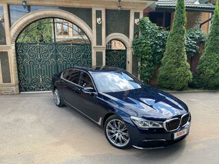 2017 BMW 7 серии Long 740Ld xDrive VI (G11/G12), синий, 4100000 рублей, вид 2