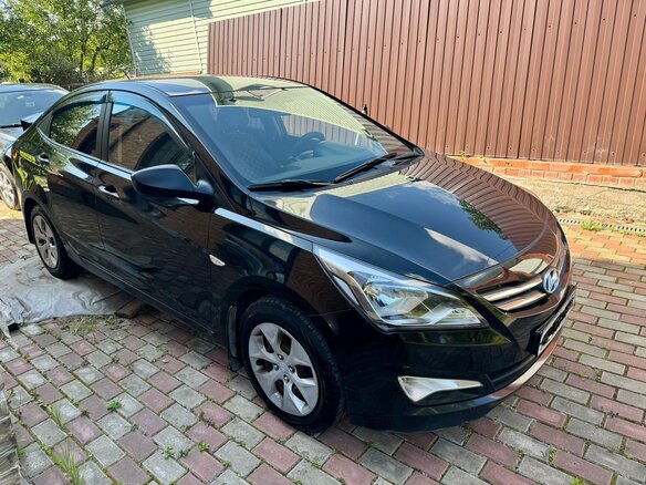 2015 Hyundai Solaris I Рестайлинг, чёрный