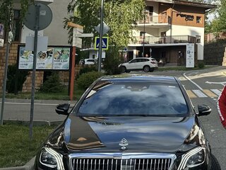 2018 Mercedes-Benz Maybach S-Класс 560 I (X222) Рестайлинг, чёрный, 7500000 рублей, вид 4