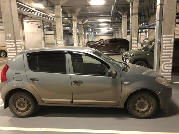 2010 Renault Sandero I, синий, 430000 рублей - вид 4