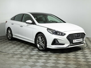 2017 Hyundai Sonata VII (LF) Рестайлинг, белый, 1749000 рублей, вид 3