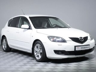 2006 Mazda 3 I (BK) Рестайлинг, белый, 470000 рублей, вид 4
