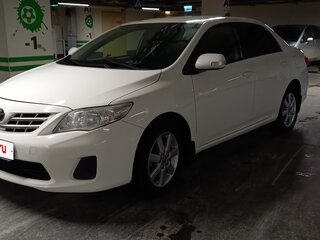 2013 Toyota Corolla X (E140, E150) Рестайлинг, белый, 1190000 рублей, вид 1