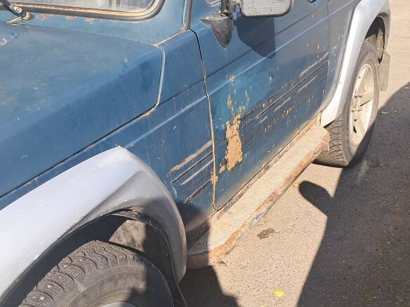 1999 Lada (ВАЗ) 2121 (4x4) I Рестайлинг, синий, 250000 рублей - вид 2
