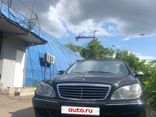 2001 Mercedes-Benz S-Класс 500 Long IV (W220), чёрный, 940000 рублей, вид 4