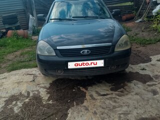 2008 Lada (ВАЗ) Priora I, чёрный, 160000 рублей, вид 1